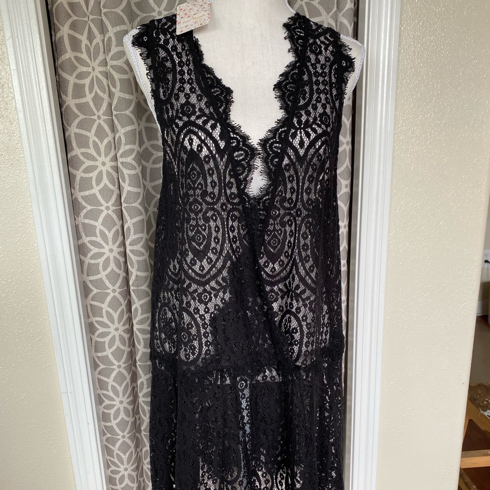 Free People Lace Swim Coverup